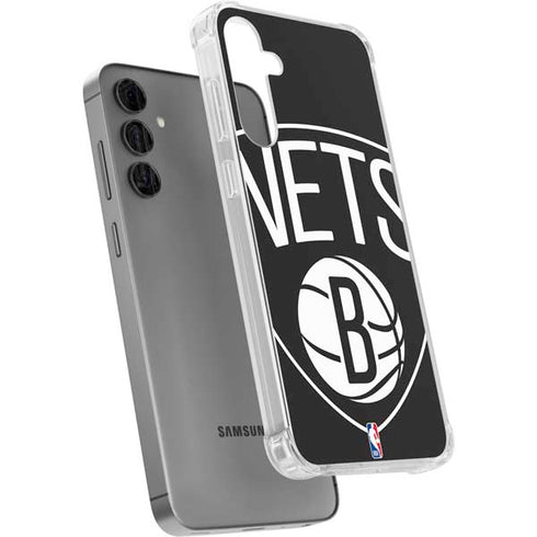 NBA Brooklyn Nets Large Logo Galaxy S24 Plus Clear Case